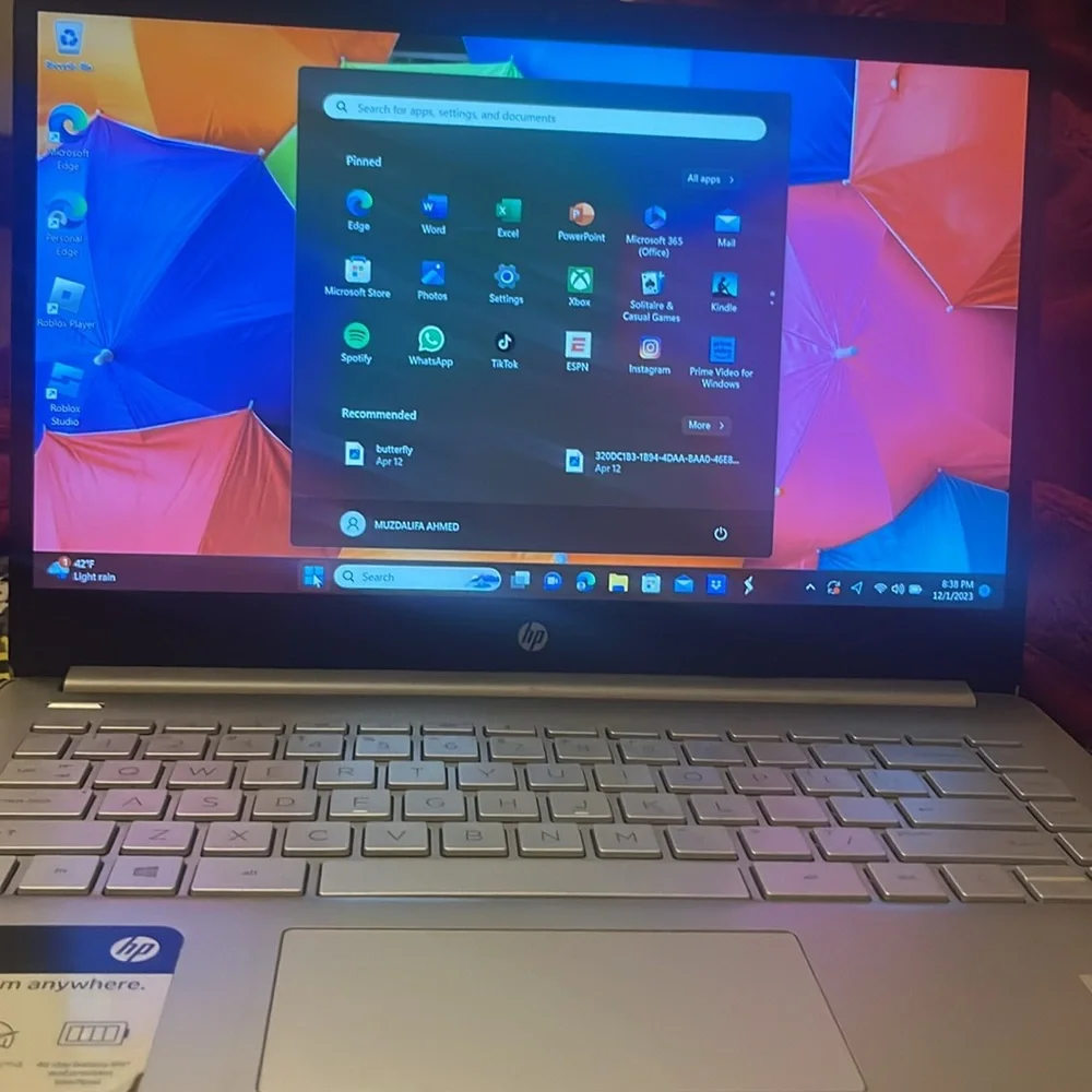 hp laptop 10gen i3 core